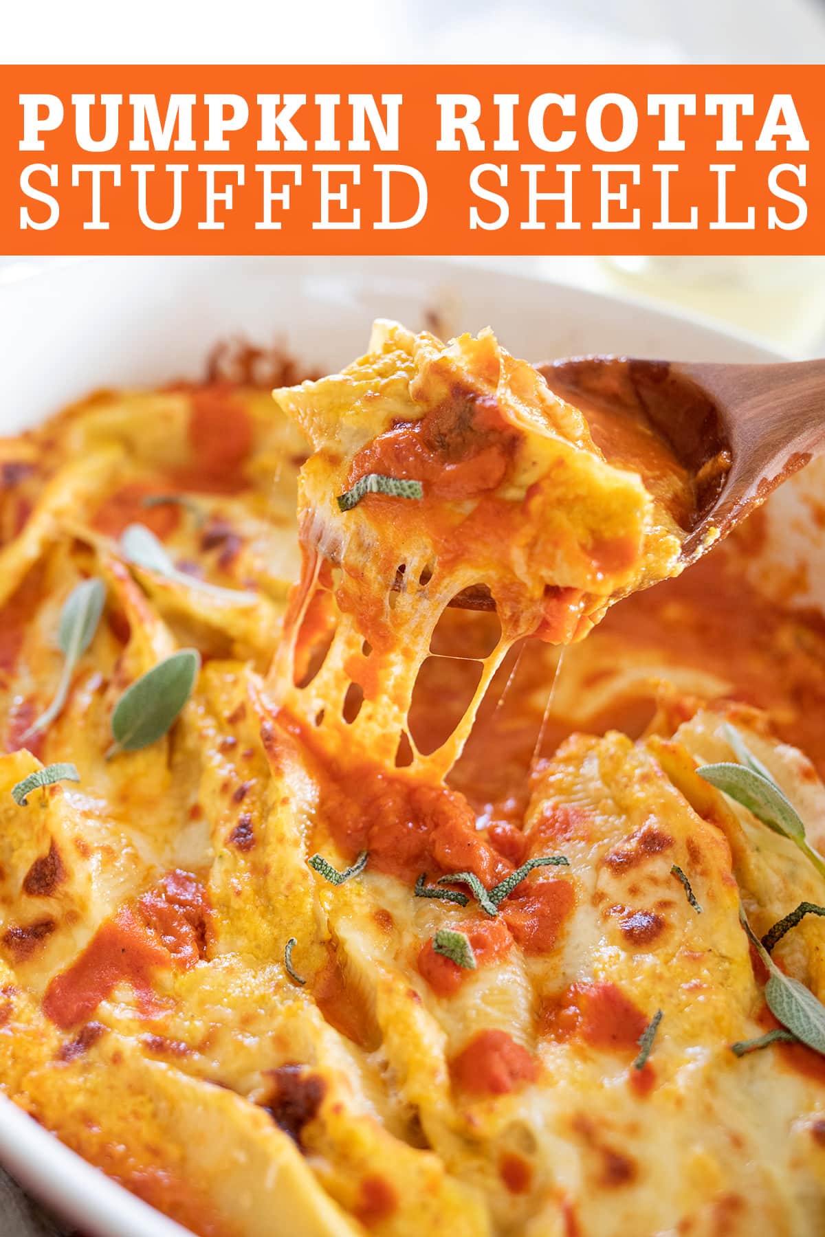 Creamy Pumpkin Ricotta Stuffed Shells