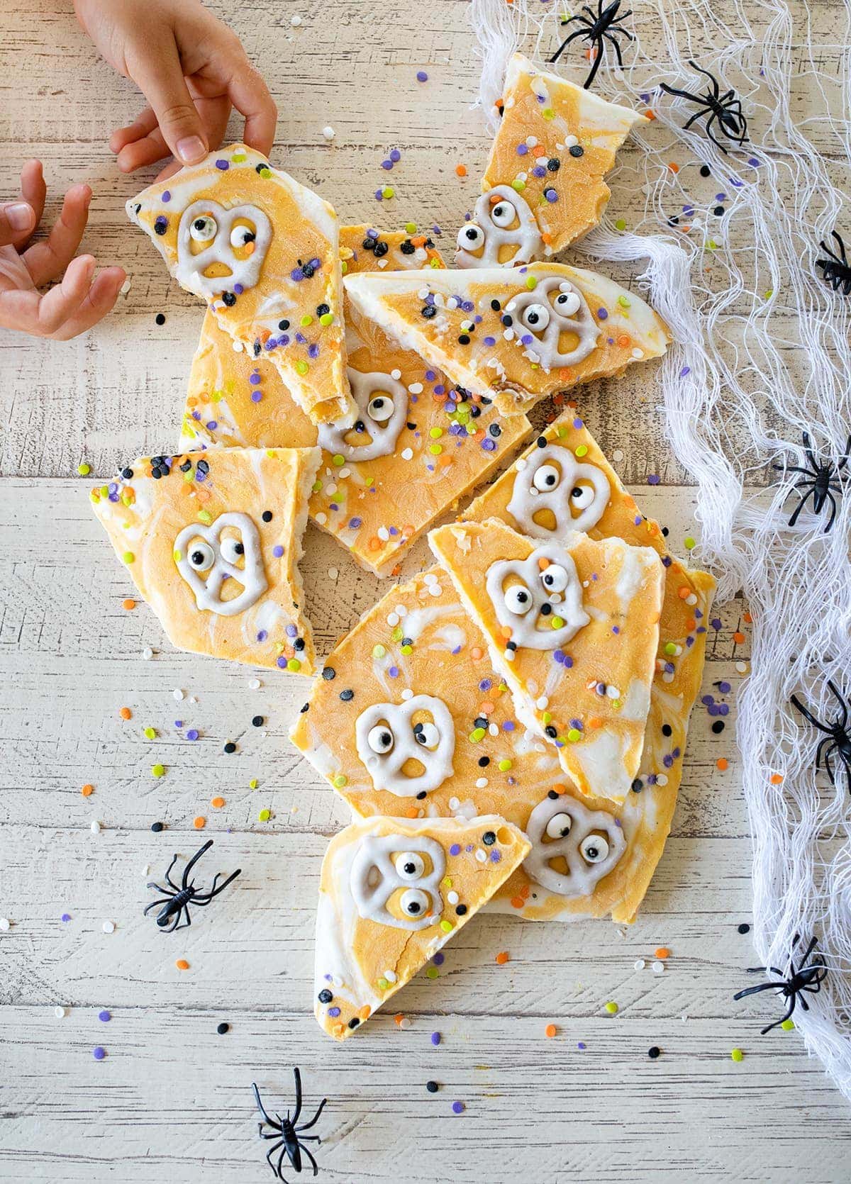 Pumpkin Yogurt Boo Bark