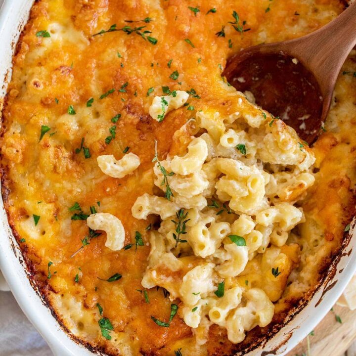 Baked Macaroni Cheese (SO CREAMY!)