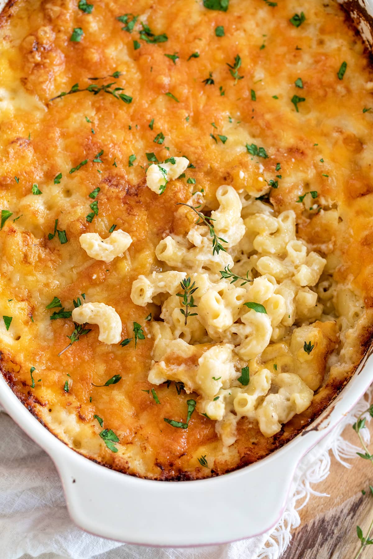 Creamy Homemade Baked Macaroni and Cheese • Freutcake