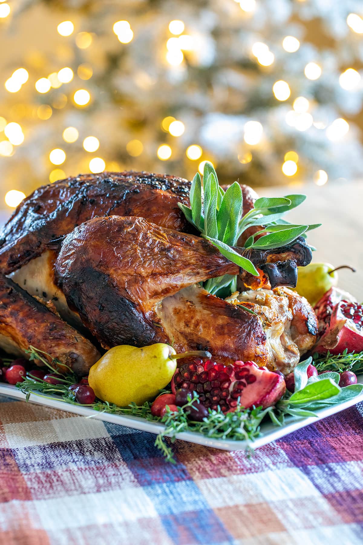 Apple Cider Brined Roast Turkey • Freutcake