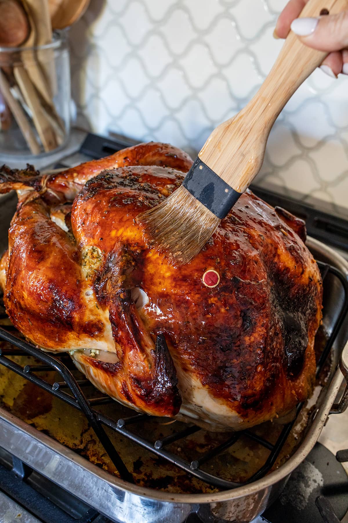 Apple Cider Brined Roast Turkey • Freutcake