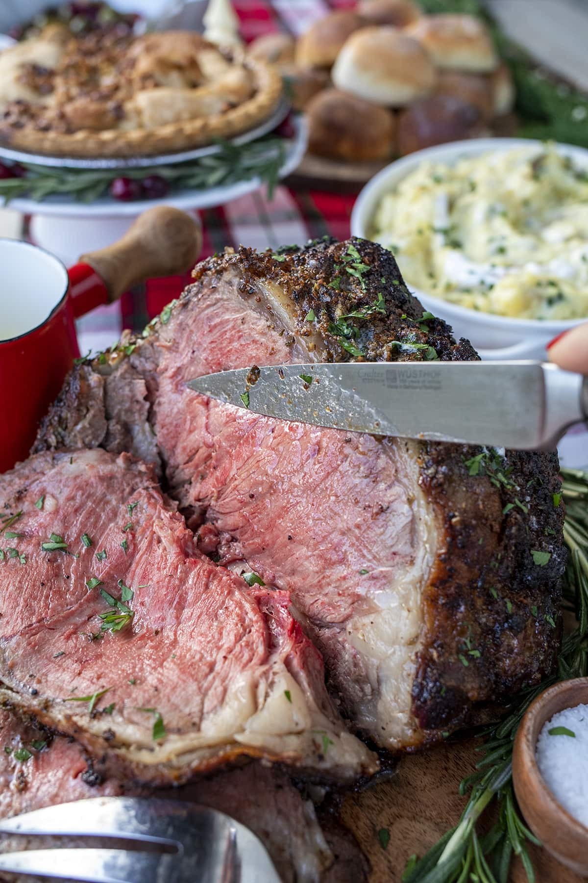 Garlic Herb Butter Beef Roast