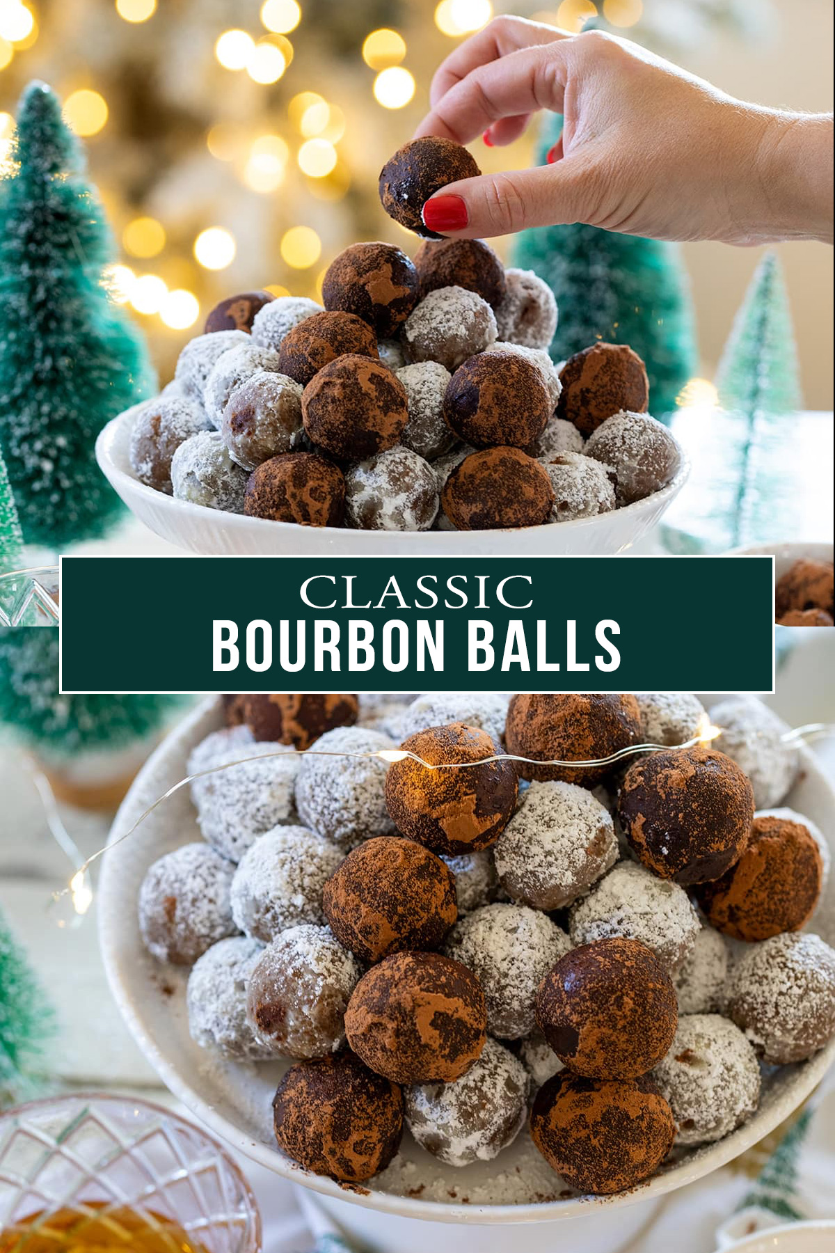 Bourbon Balls are a must make, classic Southern Treat for Christmas! These easy, no-bake bites only require a few ingredients and pack a bunch of boozy bourbon flavor. Any bourbon lover will want Bourbon Balls on the holiday dessert table.