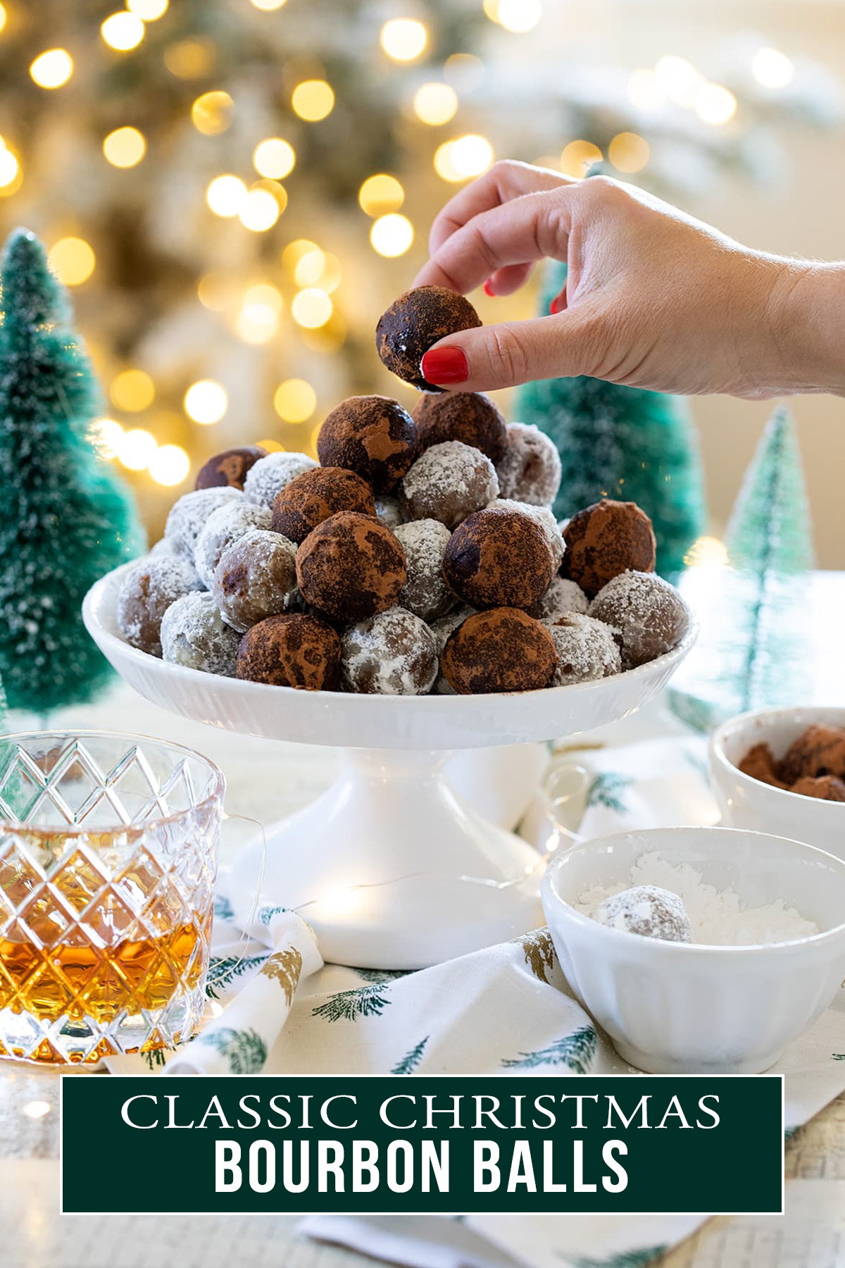 Bourbon Balls are a must make, classic Southern Treat for Christmas! These easy, no-bake bites only require a few ingredients and pack a bunch of boozy bourbon flavor. Any bourbon lover will want Bourbon Balls on the holiday dessert table.