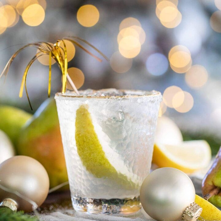 Pear French 75 Cocktail