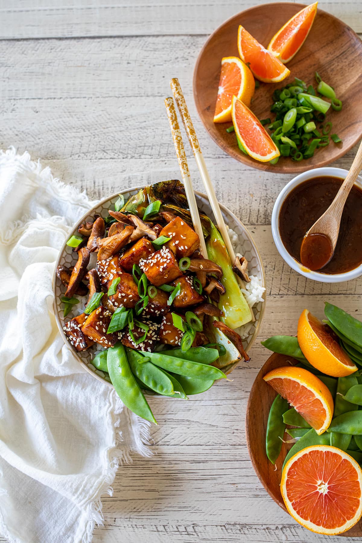 Orange Tofu Bowls