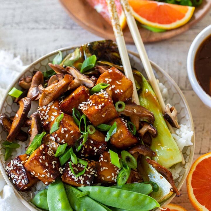 Orange Tofu Bowls