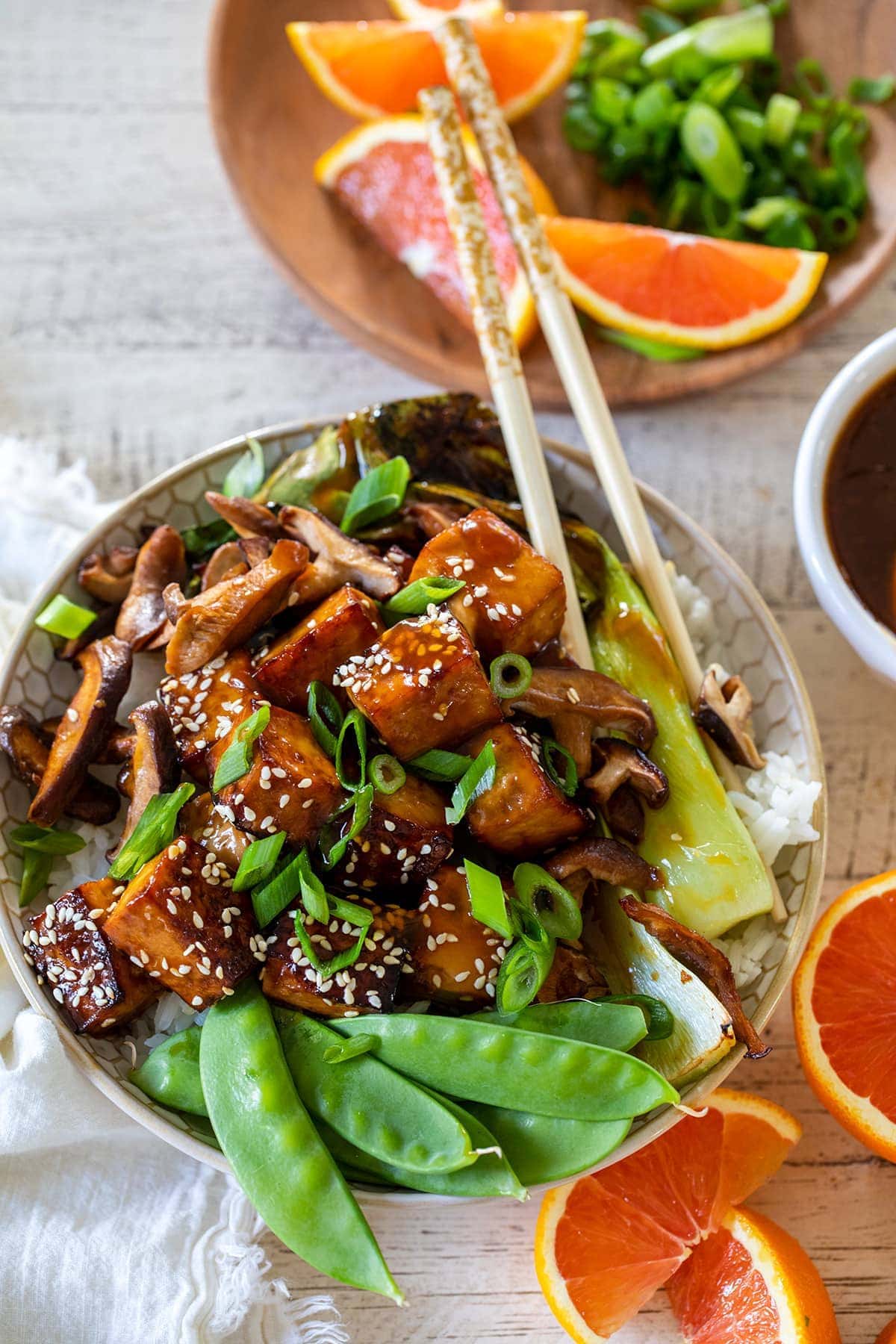 Orange Tofu Bowls