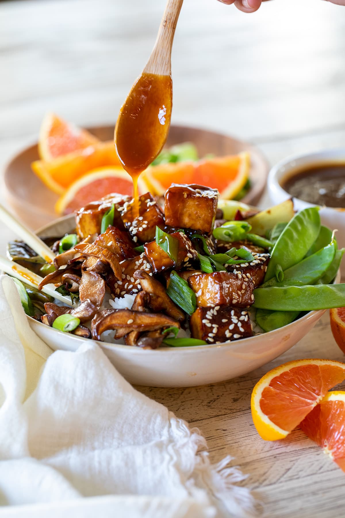 Orange Tofu Bowls