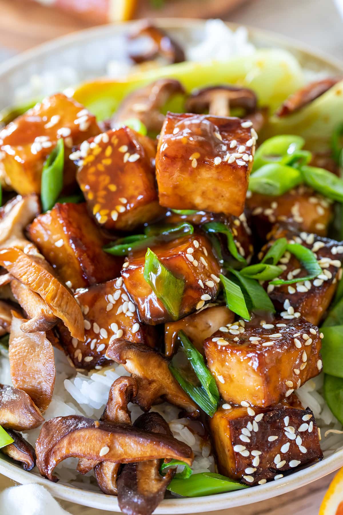 Orange Tofu Bowls