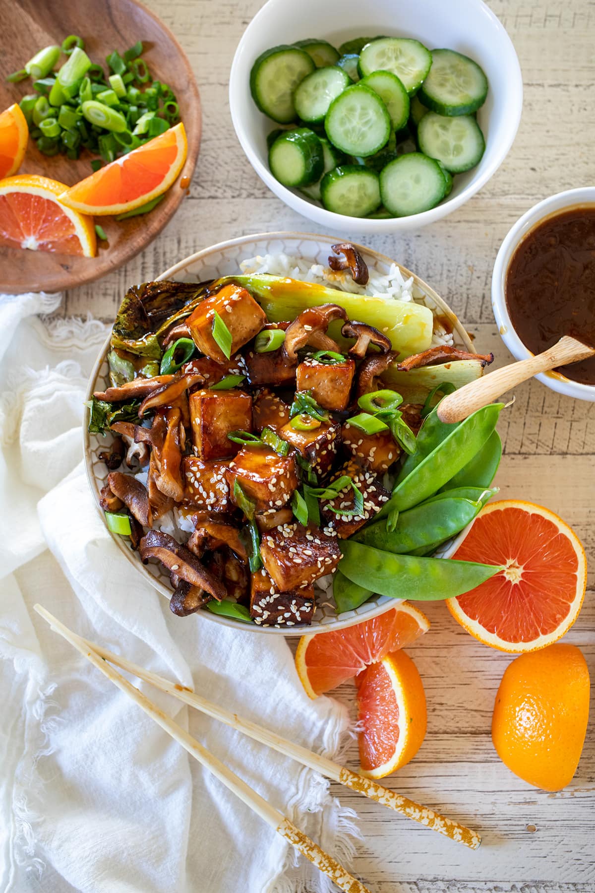 Orange Tofu Bowls