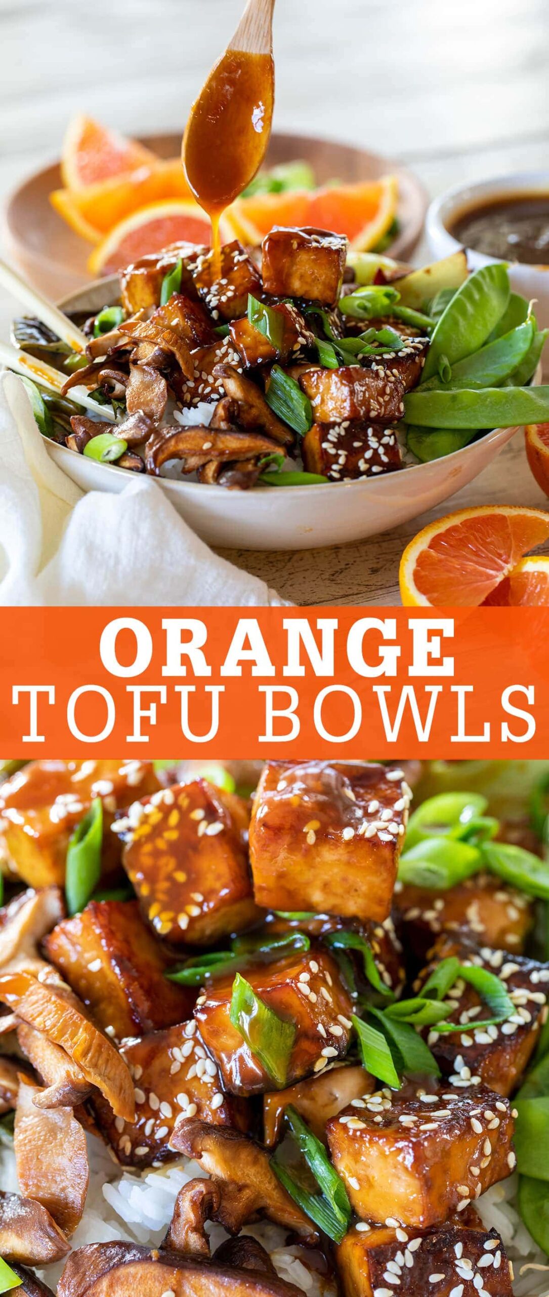 Orange Tofu Bowls