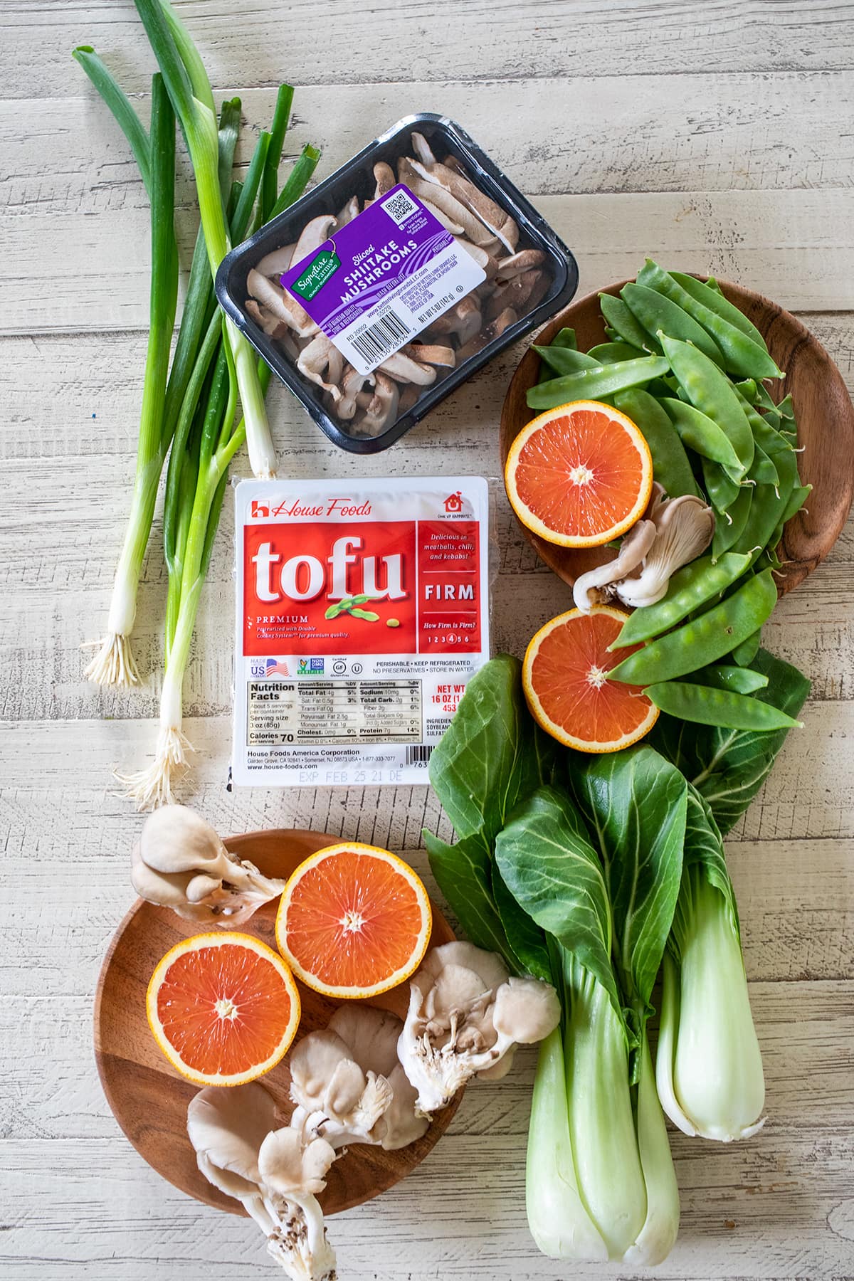 Orange Tofu Bowls Ingredients