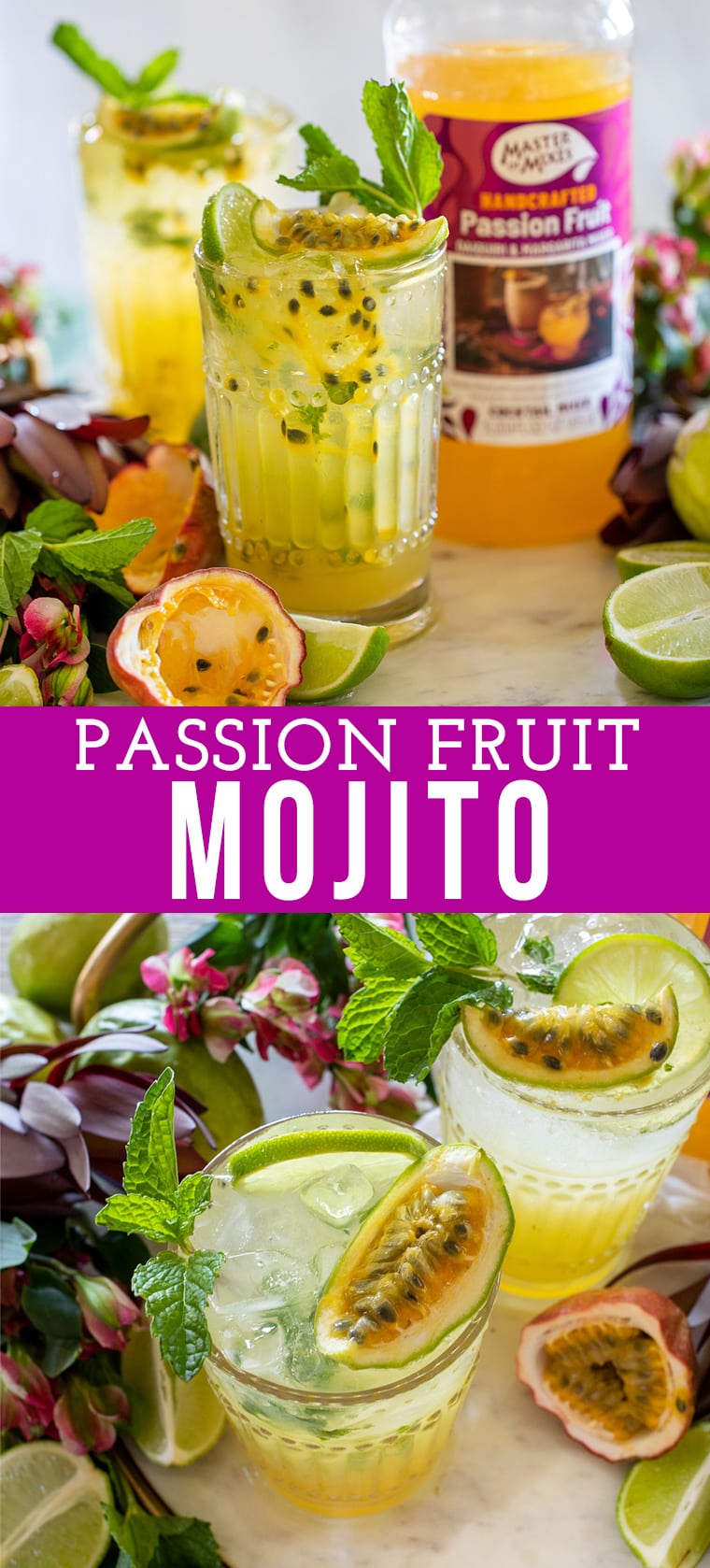Passion Fruit Mojito Cocktail