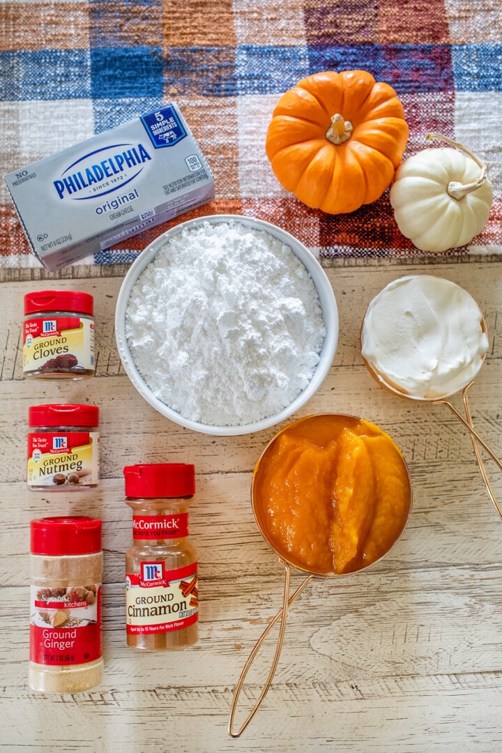 Pumpkin Dip Ingredients