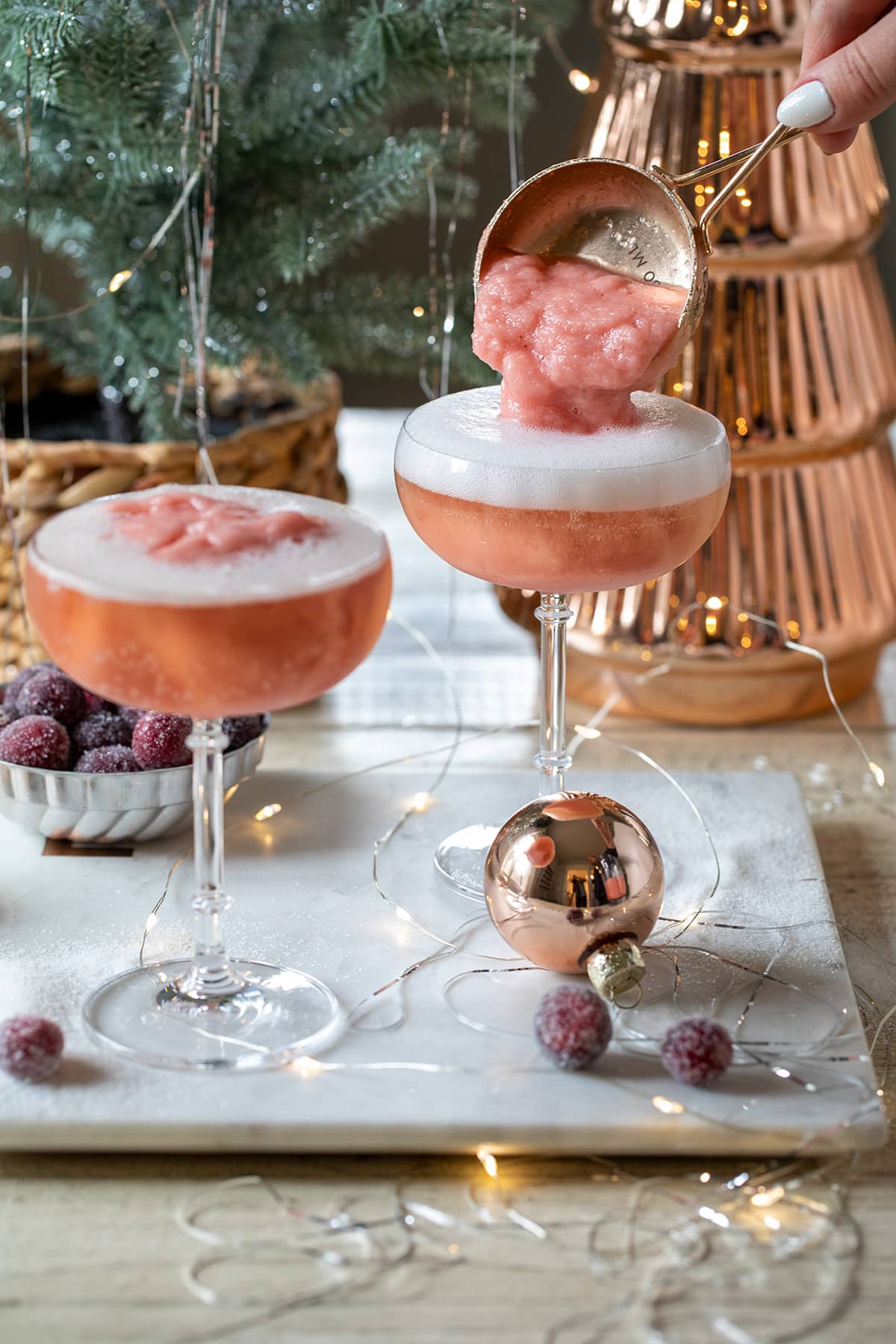 Frosé Champagne Float