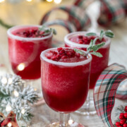Frozen Pomegranate Christmas Margarita