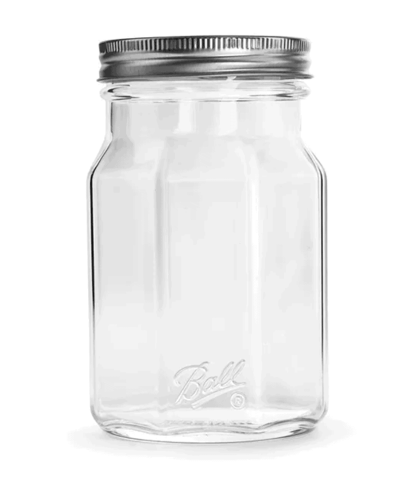 Ball 4ct 16oz Collection Elite Sharing Glass Mason Jar with Lid