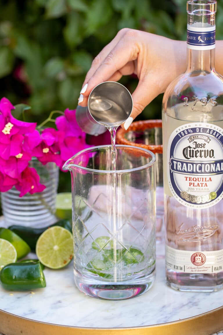 Spicy Jalapeño Margarita with Chamoy and Tajin Rim • Freutcake