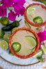 Spicy Jalapeno Margarita Recipe with Chamoy and Tajin Rim