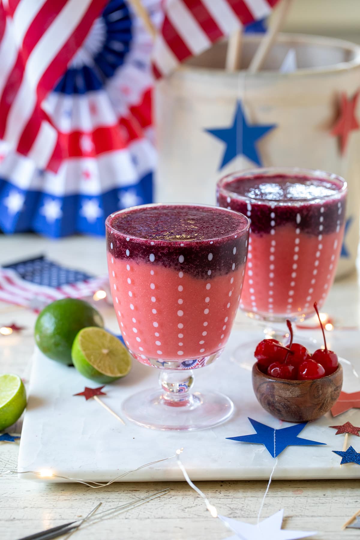 Frozen Strawberry Blueberry Daiquiri