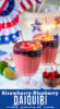 Frozen Strawberry Blueberry Daiquiri for 4th of July