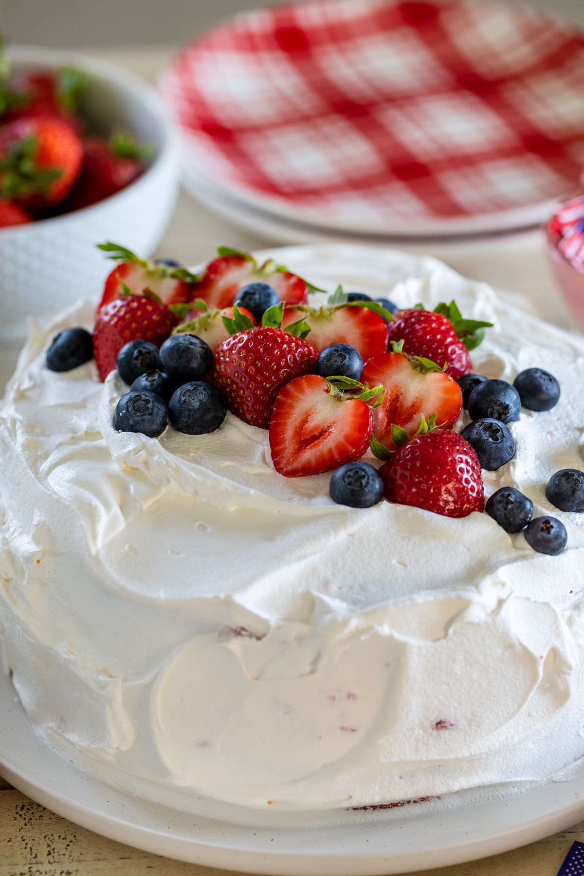 Layered Strawberry Jello Poke Cake Recipe