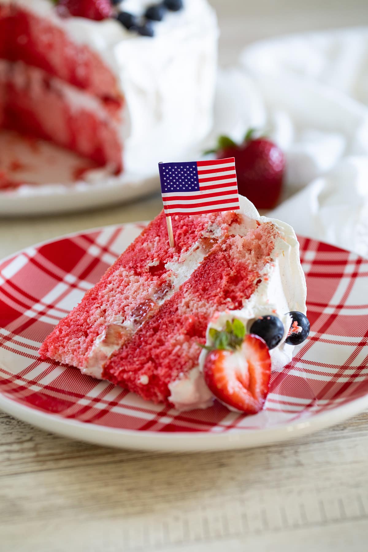 Layered Strawberry Jello Poke Cake Recipe