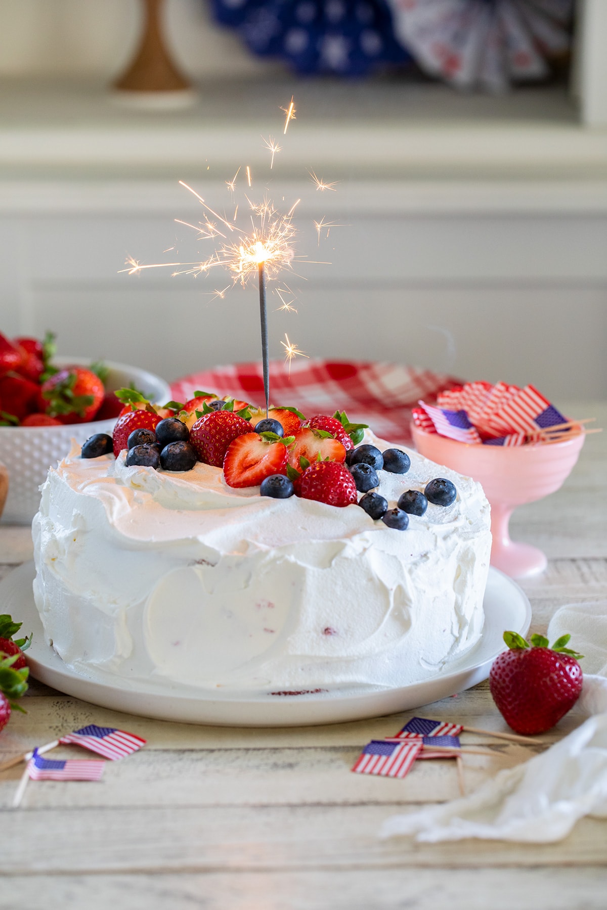 Layered Strawberry Jello Poke Cake Recipe