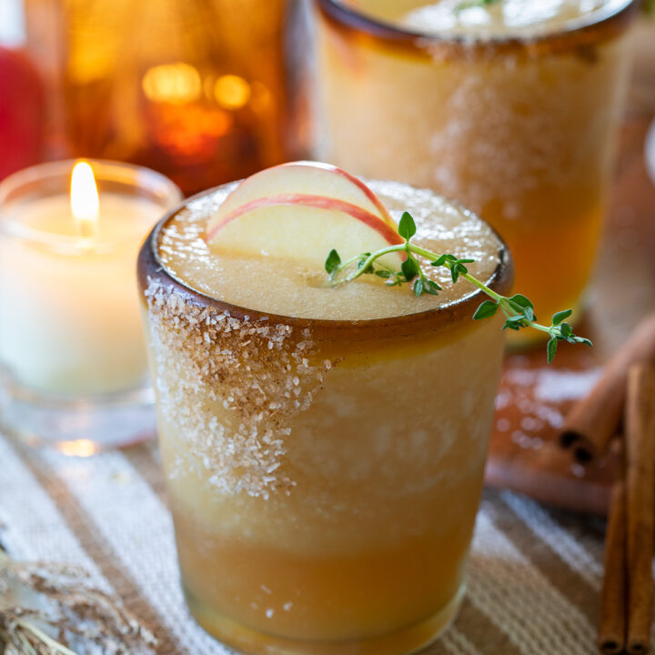 Frozen Honey Apple Cider Margaritas