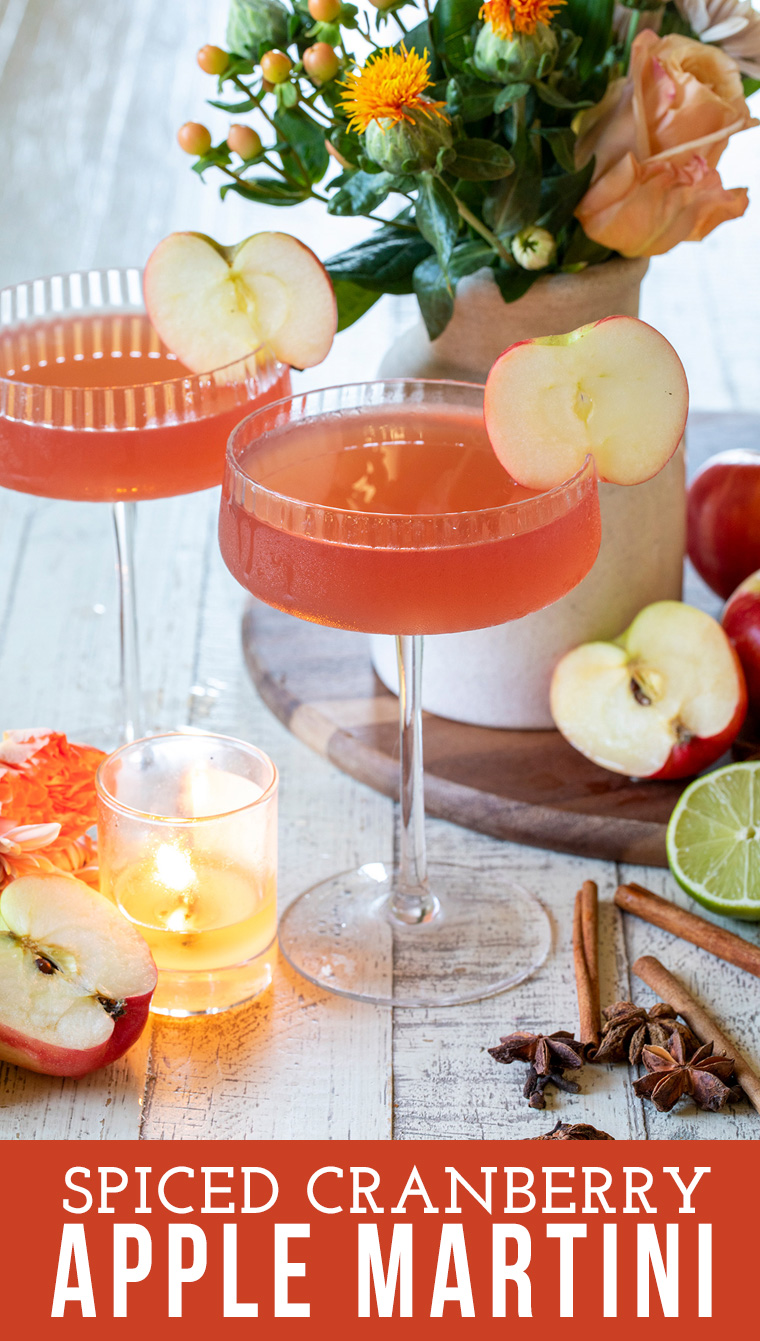 Spiced Cranberry Apple Martini