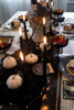 A Mystical Halloween Table with mini domed charcuterie