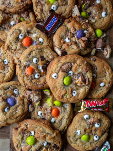 Leftover Halloween Candy Monster Cookie Recipe