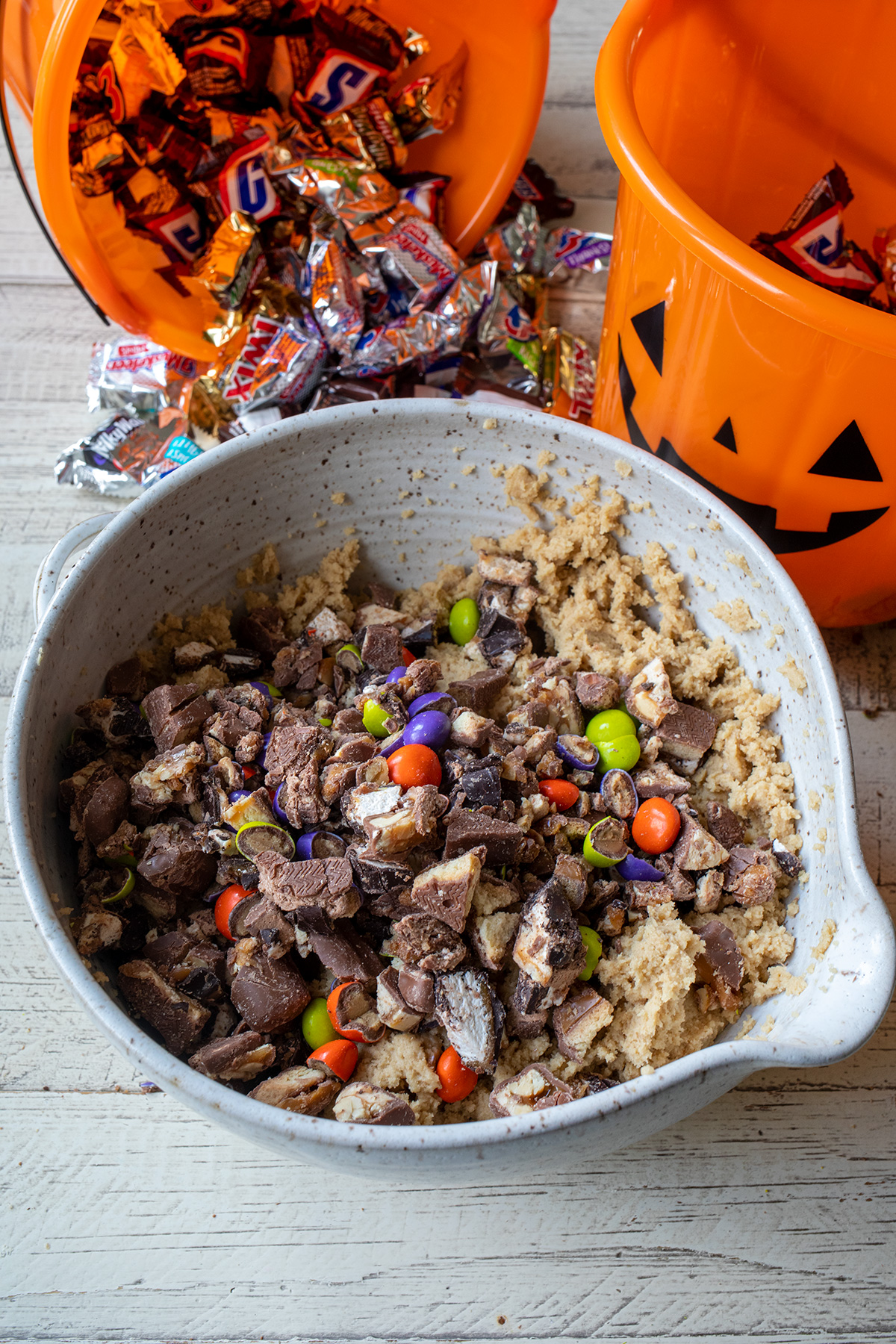 Leftover Halloween Candy Monster Cookie Recipe