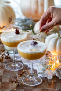 Pumpkin Whiskey Sour Cocktail Recipe