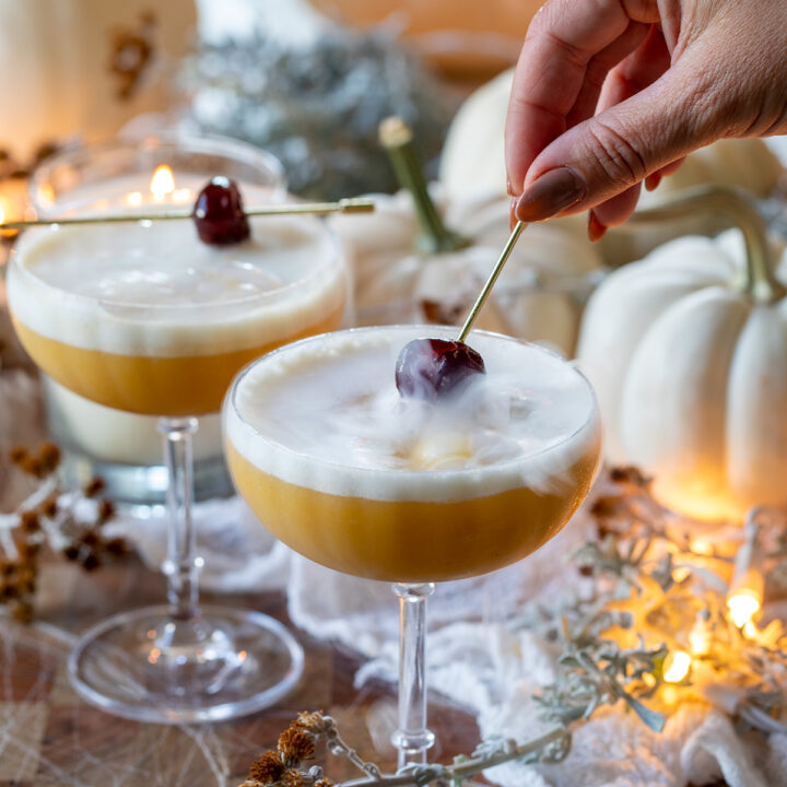 Pumpkin Whiskey Sour Cocktail Recipe