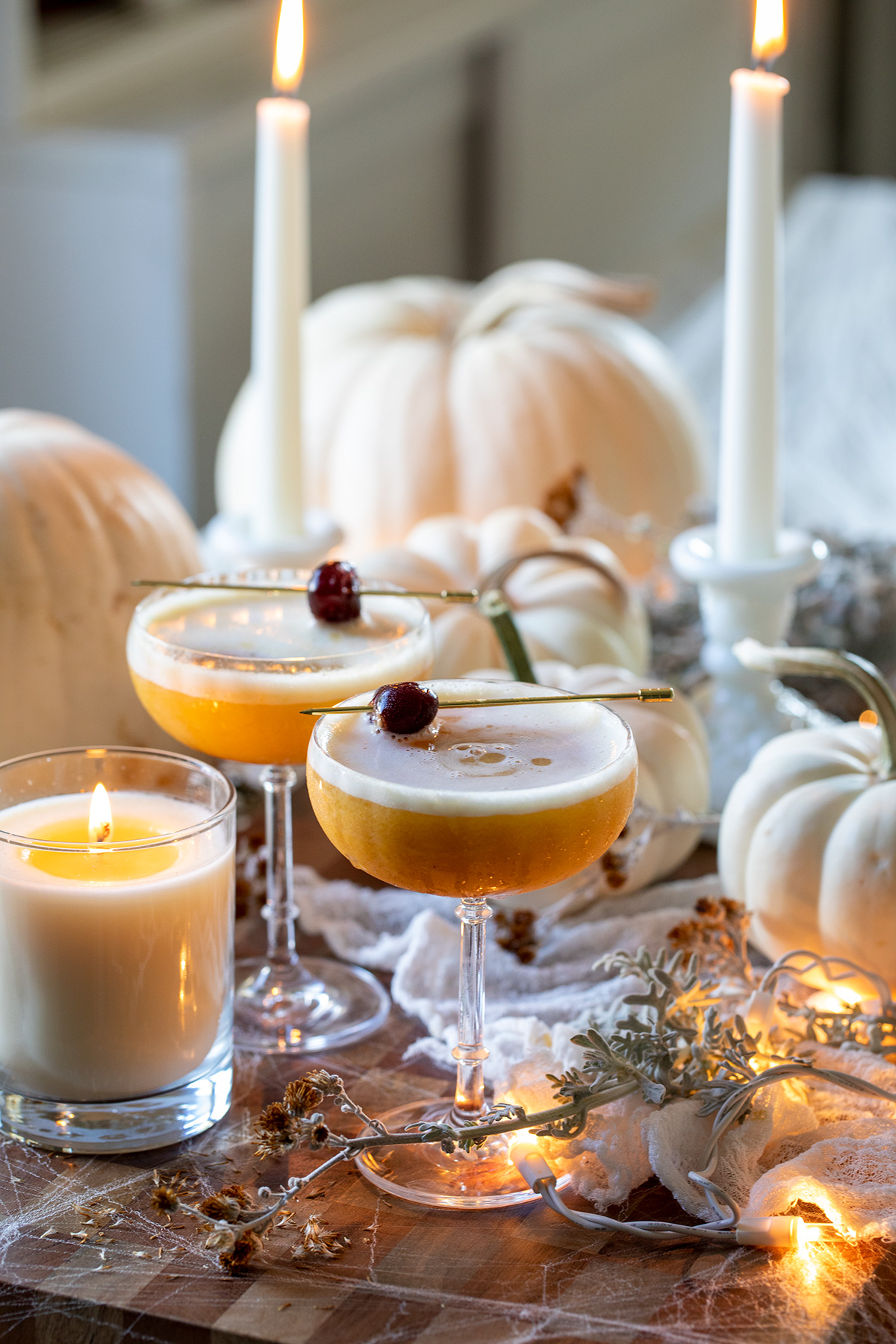 Pumpkin Whiskey Sour Cocktail Recipe