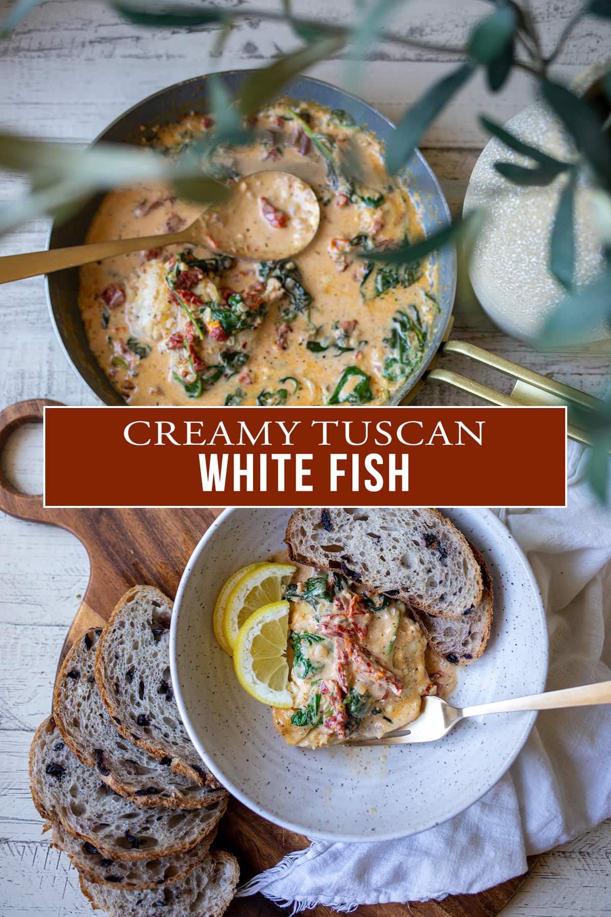 Creamy Tuscan White Fish Cod Recipe
