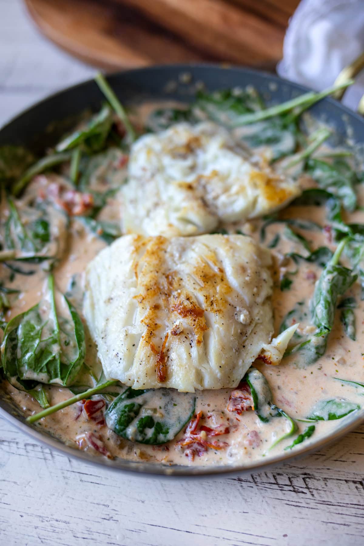 Creamy Tuscan White Fish Cod Recipe