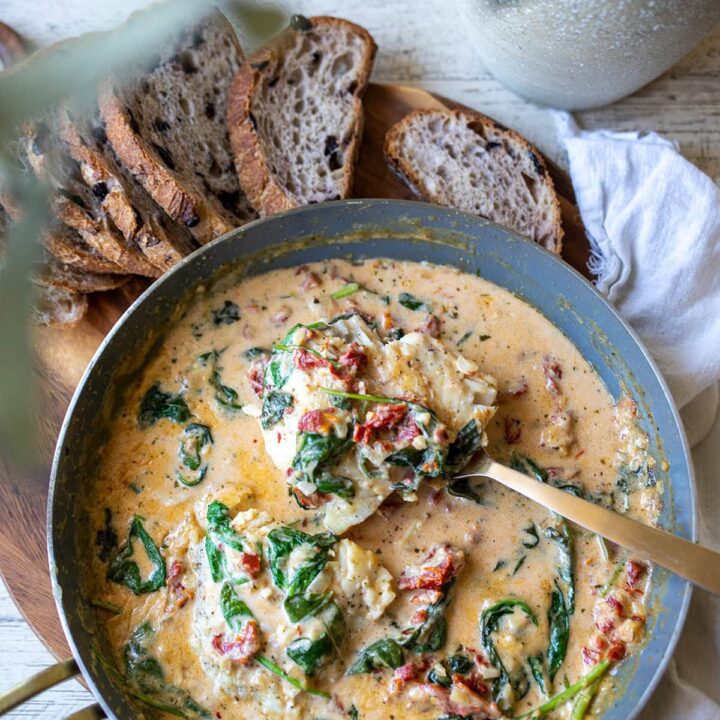 Creamy Tuscan White Fish Cod Recipe