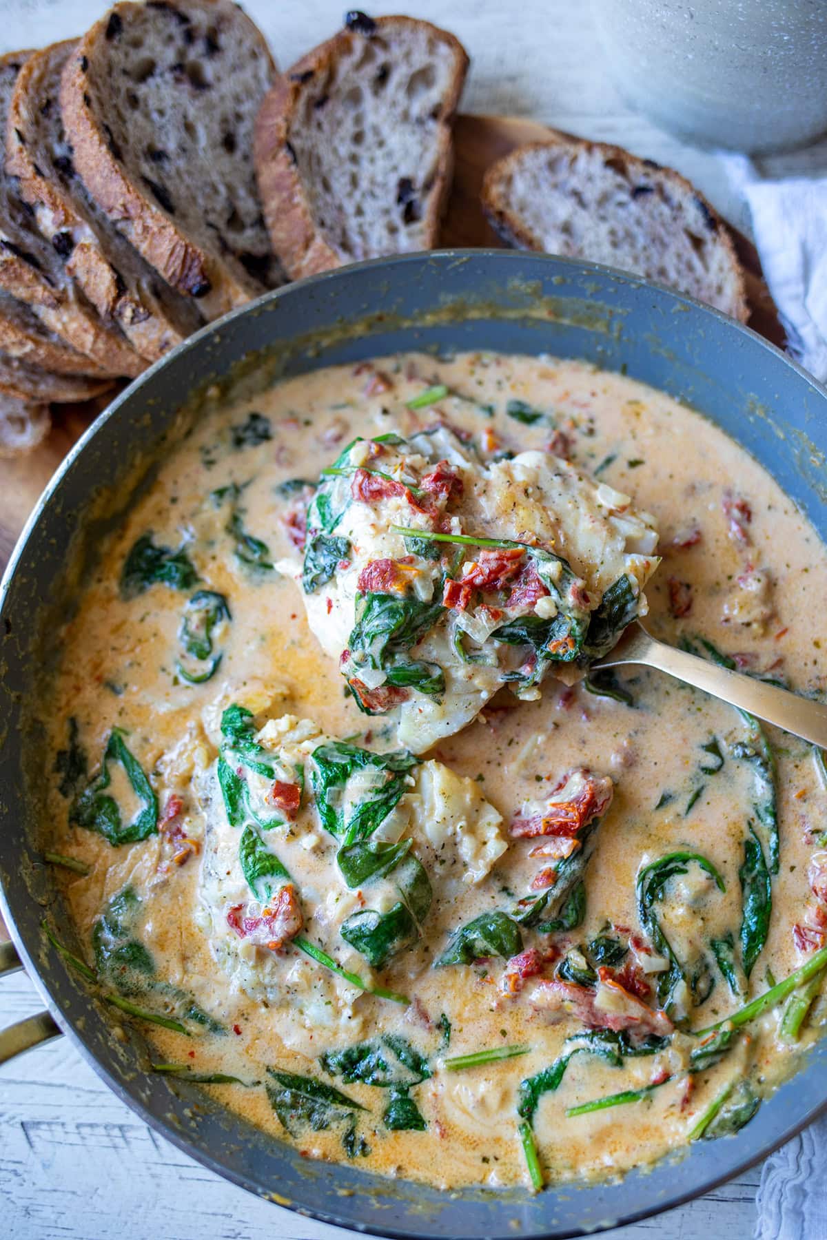 Creamy Tuscan White Fish Cod Recipe