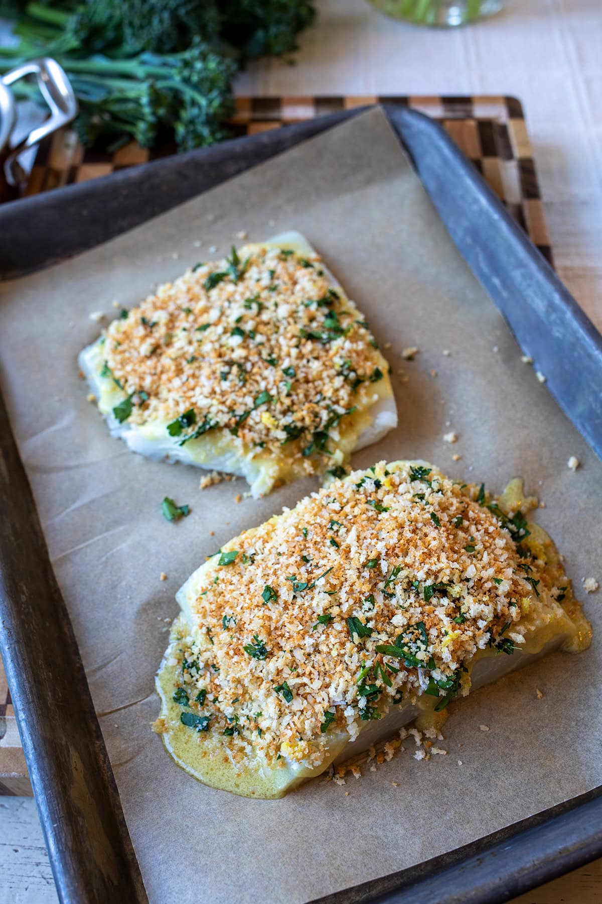 Crispy Lemon Butter Halibut