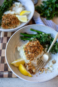 Crispy Lemon Butter Halibut