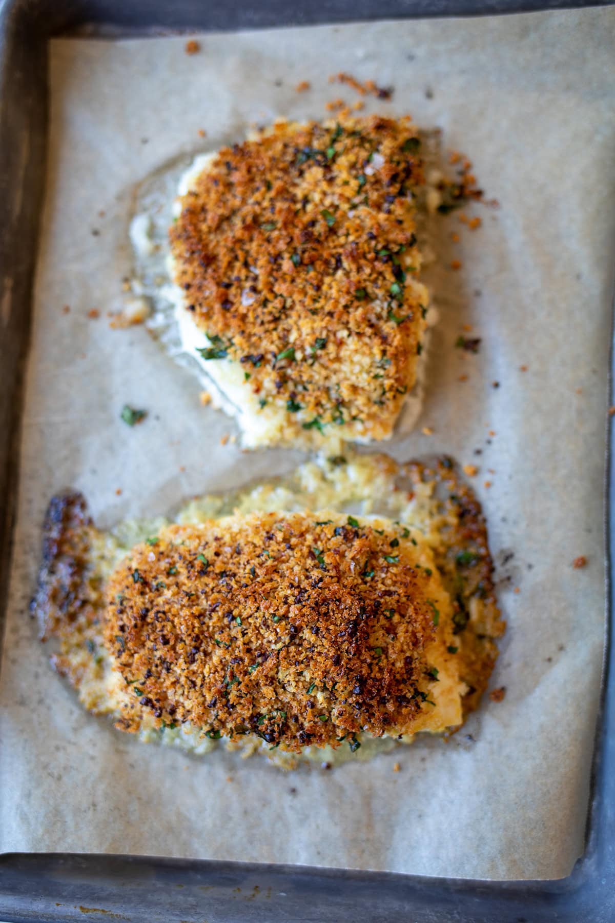 Crispy Lemon Butter Halibut