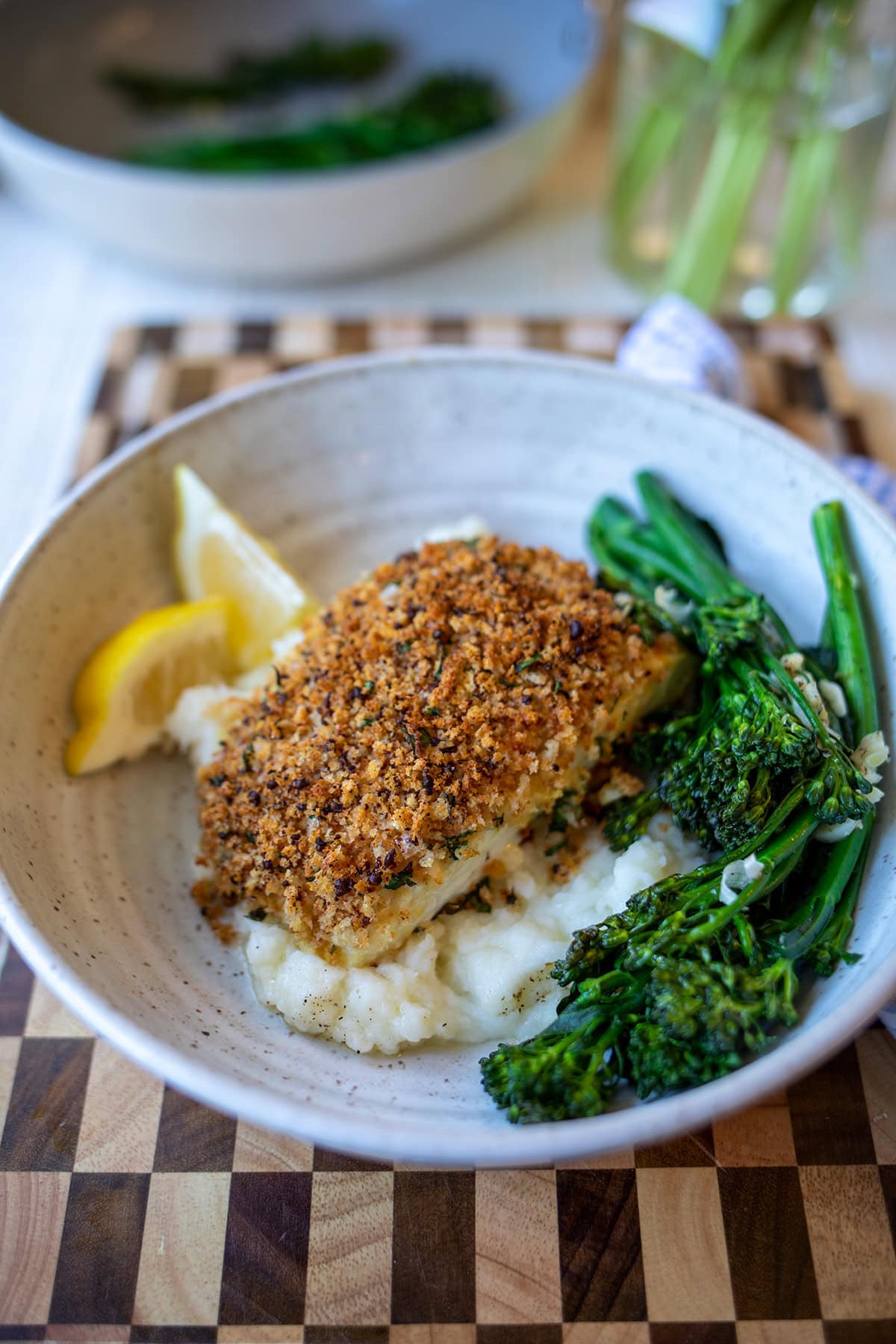 Crispy Lemon Butter Halibut