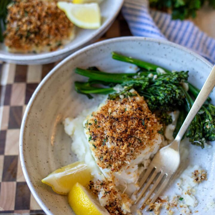 Crispy Lemon Butter Halibut