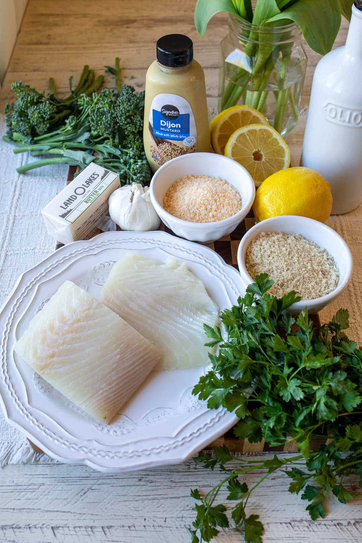 Crispy Lemon Butter Halibut