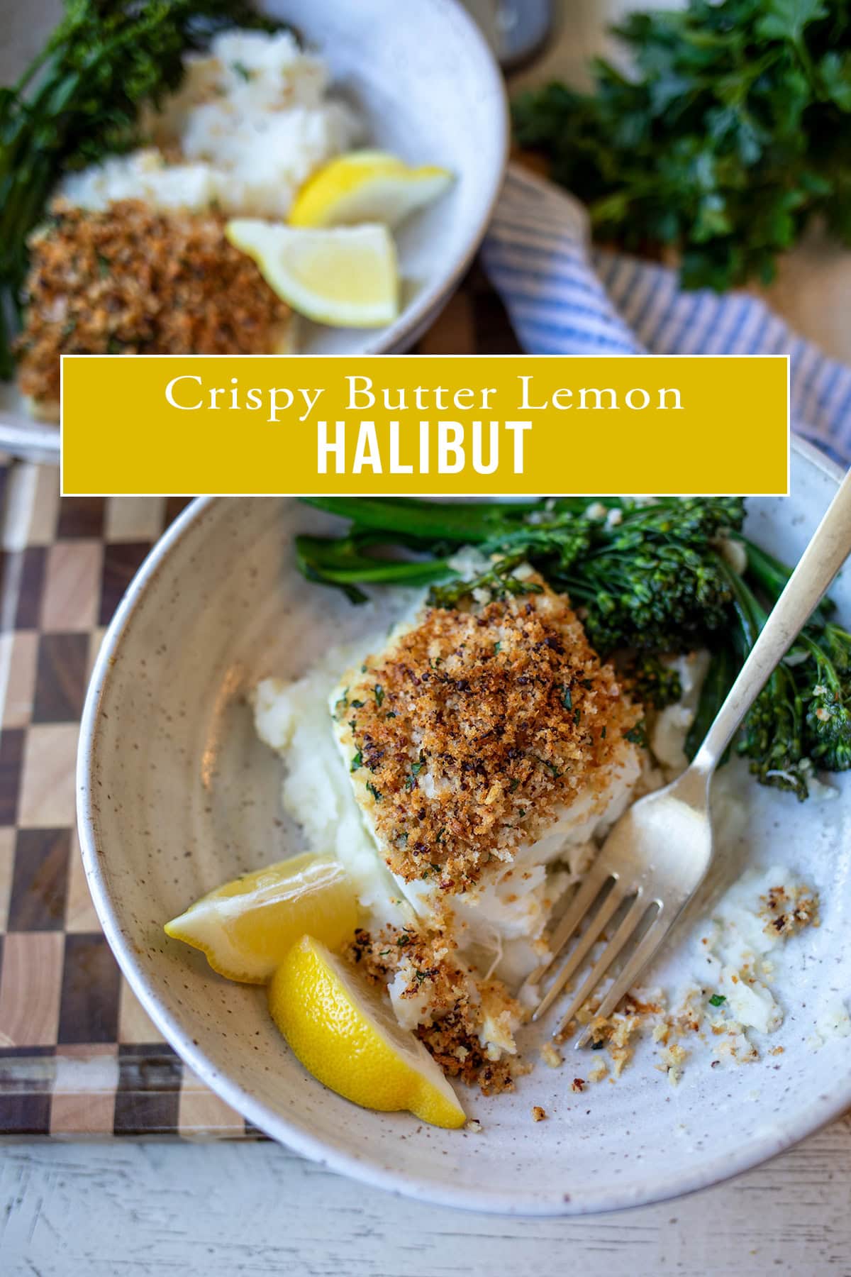 Crispy Lemon Butter Halibut